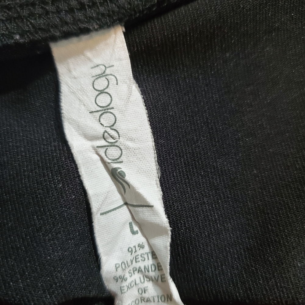 Ideology athletic jacket‎ black pink brush print size large - Picture 3 of 5